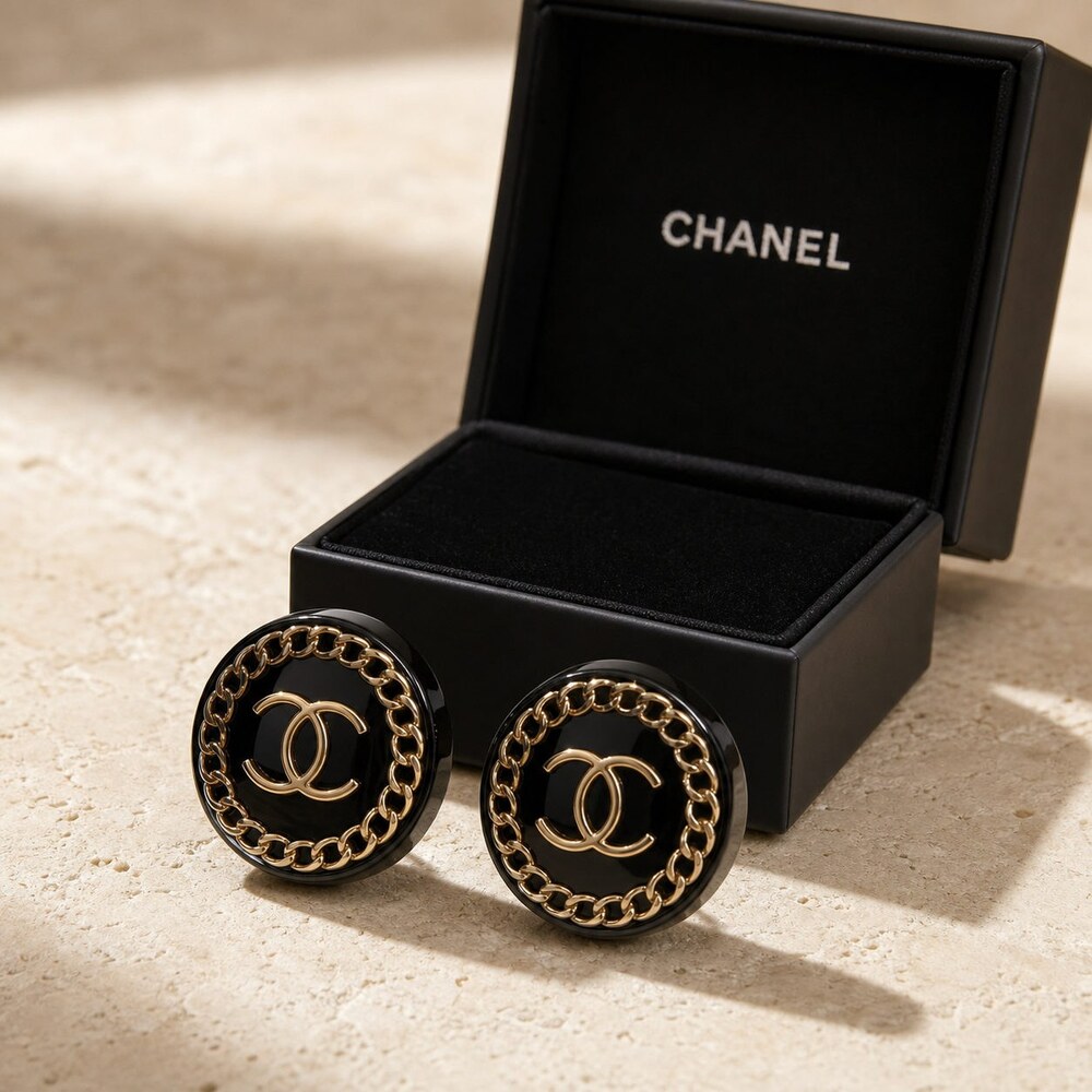 CHANEL Classic Parisian Earrings Style 42 | New with Box - Picture 4 of 9